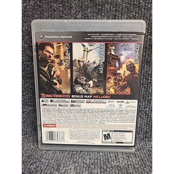 PS3 Call of Duty: Black Ops II (PlayStation 3, 2012) Video Game Tested - Picture 2 of 4